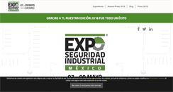 Desktop Screenshot of exposeguridadindustrial.com