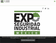 Tablet Screenshot of exposeguridadindustrial.com